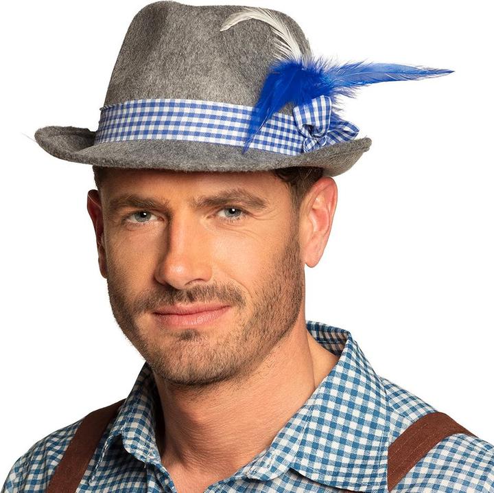 Actual product image Boland Oktoberfest Wiesn Hut Herren mit Hutband und Feder
