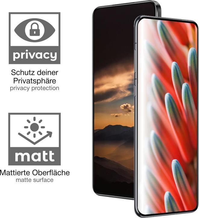 Actual product image Dipos Privacy Screen Protector 4-Way Privacy-Filter (1 Piece, Vivo Z3x)