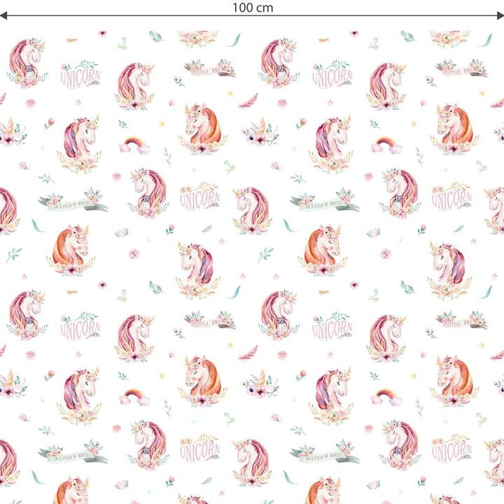 Image du produit Trenddeko Licorne - bannière et fleurs (100 x 200 cm)