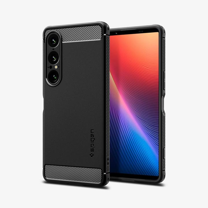 Image du produit Spigen - Rugged Armor - Sony Xperia 1 VII - Matte Black (Sony Xperia 1 VI)