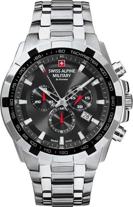 Immagine prodotto Swiss Alpine Military 7043.9237 Chrono in vetro zaffiro 46mm 10ATM (46 mm)