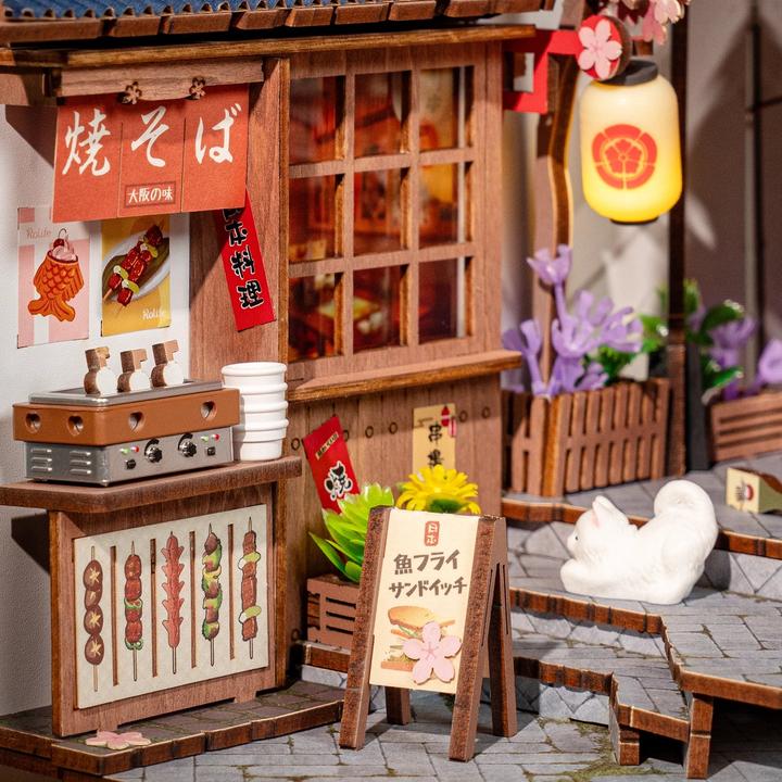 Actual product image Robotime Bausatz Sakura's Weinstrasse, Modell Art: Book Nook