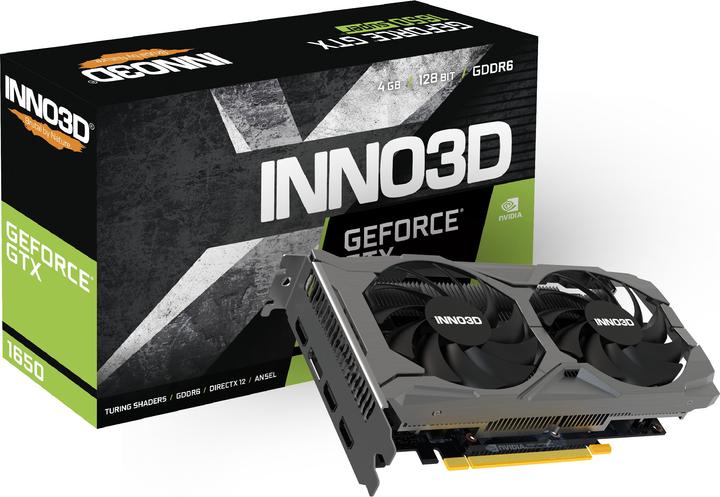 Produktbild Inno3D GeForce GTX 1650 Twin X2 OC V3 (4 GB)