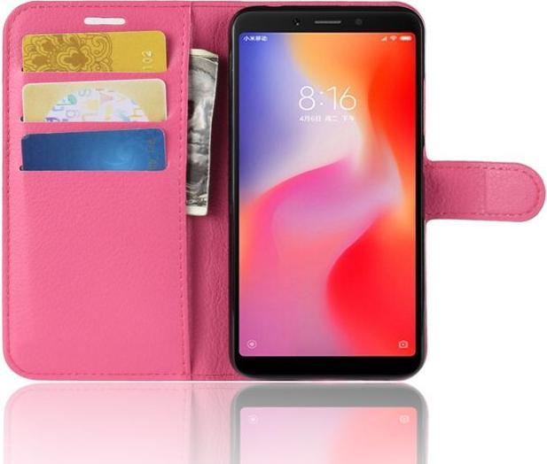 Actual product image MU Classic Litchi Leather Bookcover Series (Xiaomi Redmi 6)
