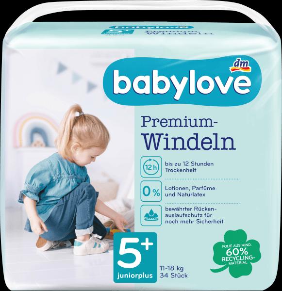 Image du produit dm babylove Premium-Windeln (Taille 5+, Pack, 34 pièce(s))