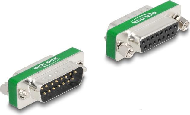 Produktbild Delock HF/EMI Entstörfilter D-Sub 15 Pin Stecker zu Buchse mit Tiefpass kapazitiv