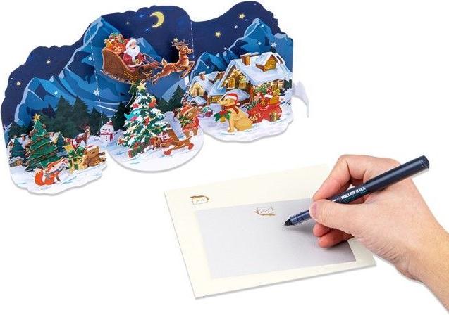 Actual product image MU Classic 3D pop-up Christmas card Saluts Series (1 pcs.)