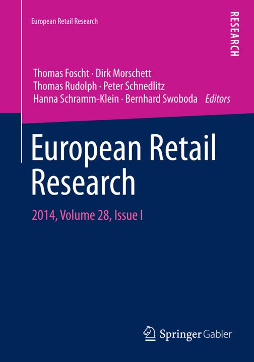Produktbild European Retail Research (Hanna Schramm-Klein, Bernhard Swoboda, Thomas Rudolph, Dirk Morschett, Thomas Foscht, Peter Schnedlitz, 2015)