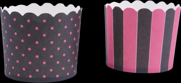 Immagine prodotto Städter Stampi per cupcake neri e rosa (6.50 cm)