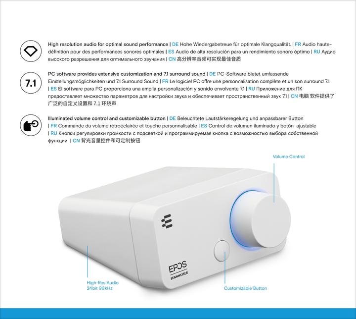 Actual product image EPOS GSX 300 Snow Edition (USB 2.0)