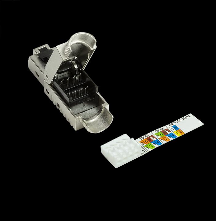 Produktbild LogiLink Feldkonfektionierbarer Stecker, Cat.6A, geschirmt, MPTL getestet (Netzwerkkabel Stecker)