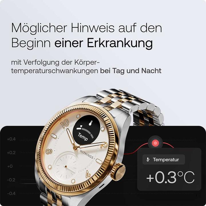Actual product image Withings Scanwatch Nova Brilliant Gold (39 mm)
