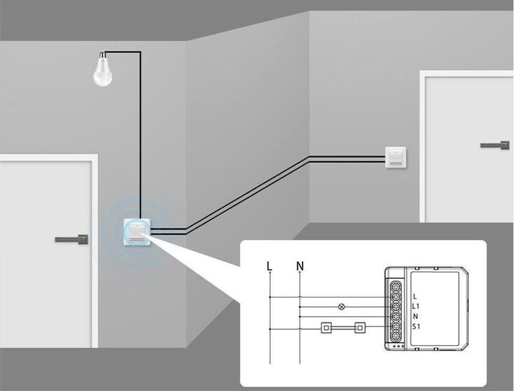 Immagine prodotto Netplus NPLLDIM01 - Modulo dimmer intelligente a 1 canale Wi-Fi (Attuatore dimmerabile)