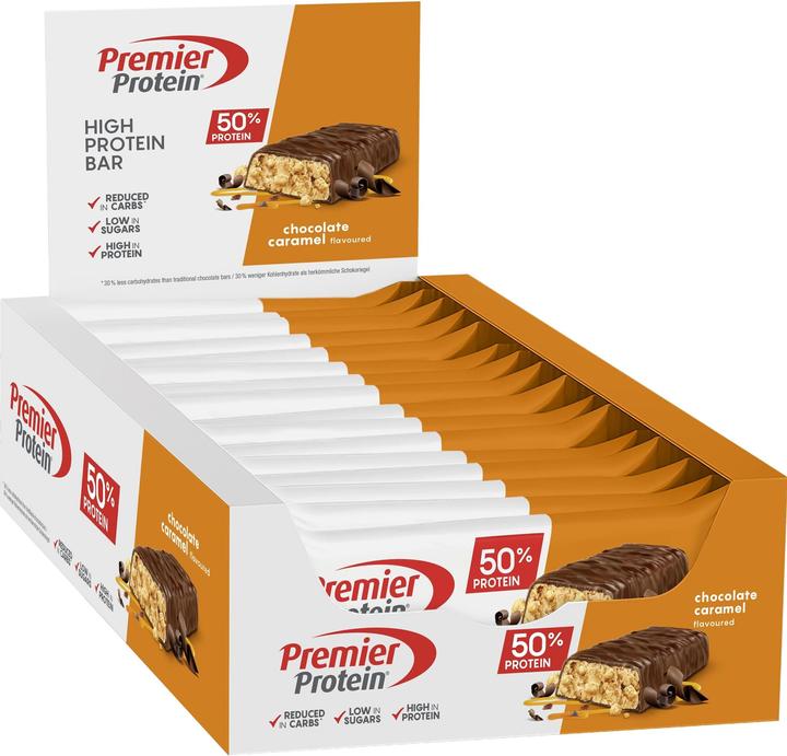Image du produit Premier Protein High Protein Bar (Chocolat au caramel, 16 pcs, 640 g)