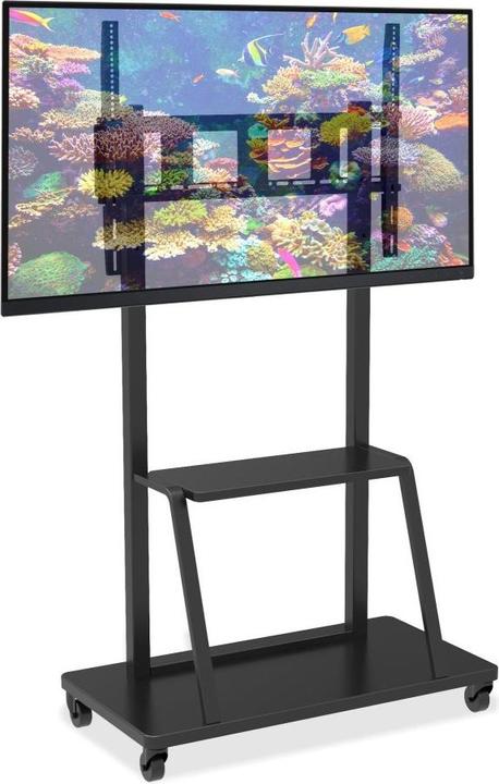 Actual product image Techly TV trolley, multifunction, height adjustable (100", 150 kg)