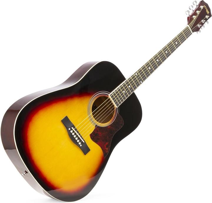 Image du produit Max Guitare western SoloJam Set Sunburst (Set de guitares acoustiques, Palissandre, Tilleul)