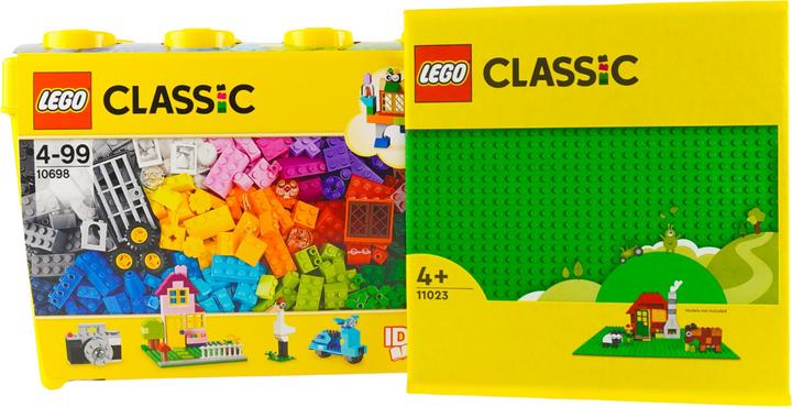 Actual product image LEGO Classic building blocks box large + 1 green plate - 10698 NEW! Parts 791x (10698)