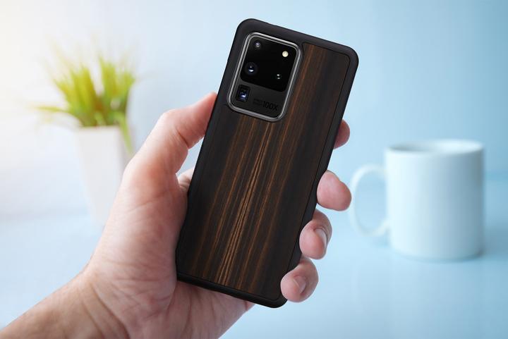 Immagine prodotto Man.Wand Custodia &WOOD per Galaxy S20 Ultra ebano juodas (Samsung Galaxy S20 Ultra)