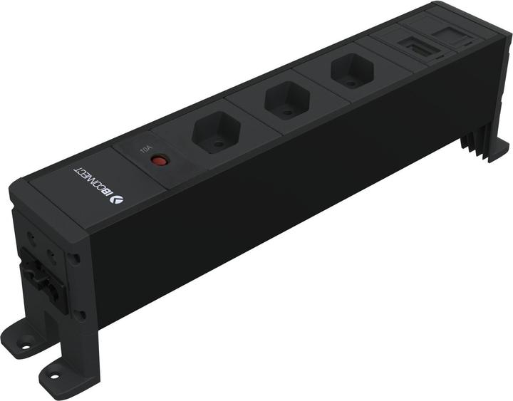 IB Connect CUBO bloc de prises noir 3x type 13 1x RJ45 1x HDMI (1 x, RJ45, Type 13, HDMI, 0.33 m)