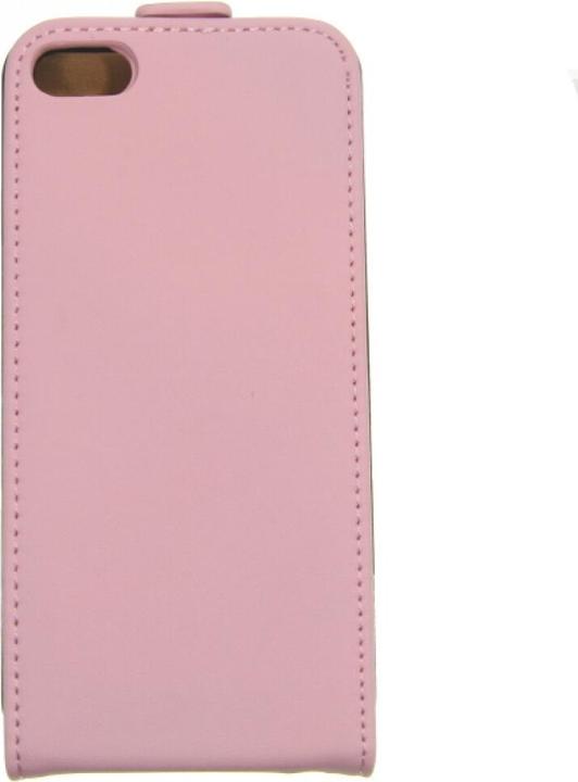 Image du produit OEM Slim étui à clapet en cuir pour iPhone 5, 5SE rose (Apple iPhone 5, Apple iPhone SE)