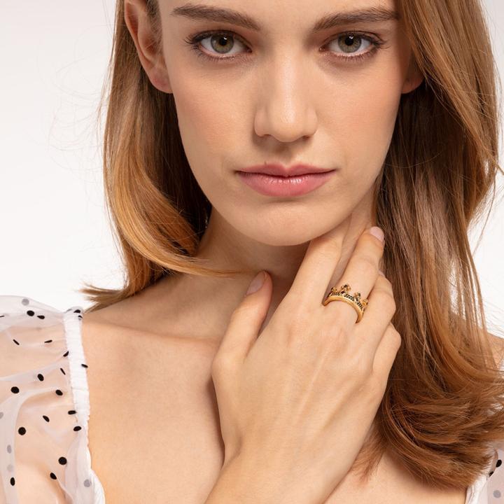 Produktbild Thomas Sabo Ring Krone Gold (48, 925 Silber)