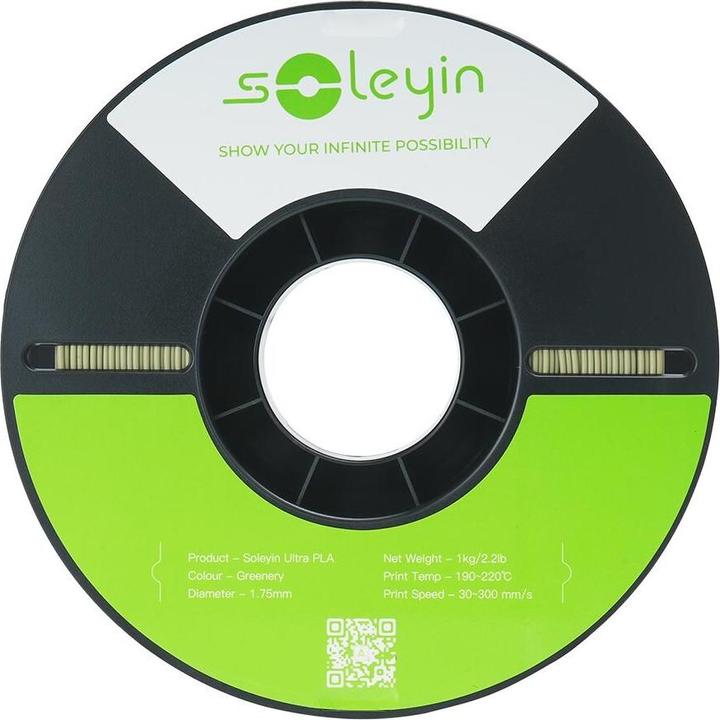 Produktbild Creality Filament Soleyin Ultra-PLA Grün 1.75 mm 1.29 kg (PLA, 1.75 mm, 1290 g, Grün)