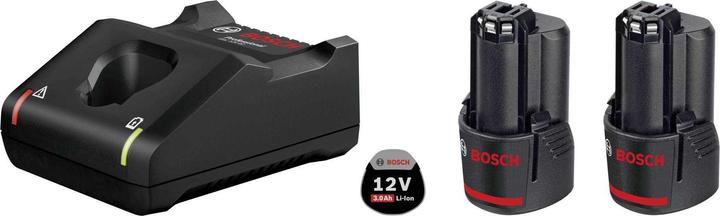 2x rechargeable battery GBA 12V 3.0Ah (1 600 A00 X79), Fast charging