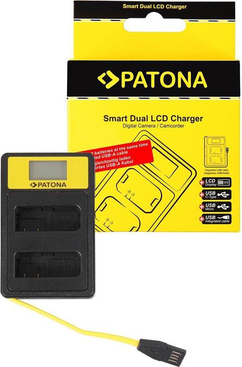 Image du produit Patona Chargeur Smart Dual LCD USB Nikon Accu EN-EL14 (Chargeur de batterie d'appareil photo)
