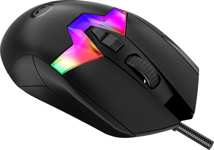 Actual product image Lorgar Computer mouse MSP80, 8000 Hz Gaming Mouse Pro, Black (Cable)