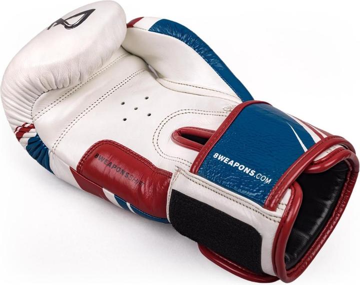 Immagine prodotto 8Weapons Boxing Gloves, Shift, white-navy-red, 10 Oz (10 OZ, 10)