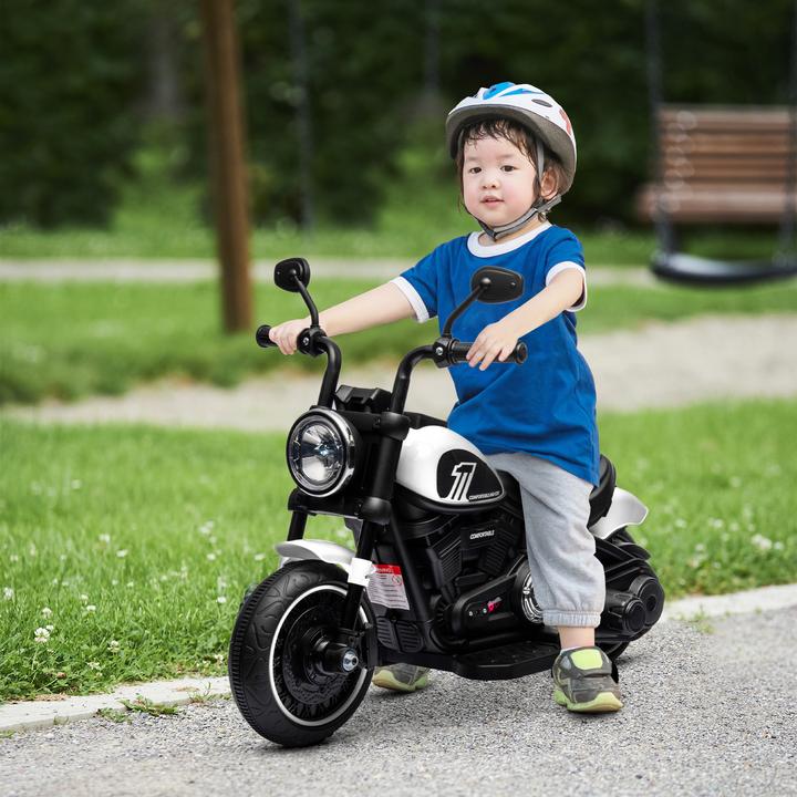 Produktbild Homcom Elektromotorrad Kunststoff, Metall Weiss+Schwarz (6 V)