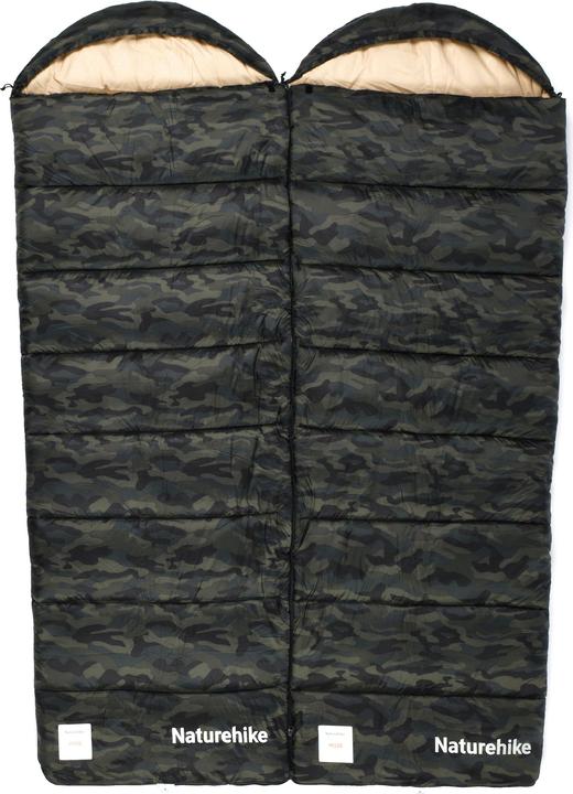 Actual product image Naturehike Warmy square with hat warming cotton sleeping bag M300/Grey/left