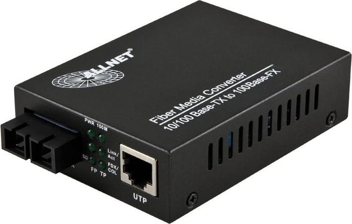 Image du produit Allnet ALL-MC102-SC-MM 100Mbit/s multi-mode noir Convertisseur de média réseau (1 Ports)