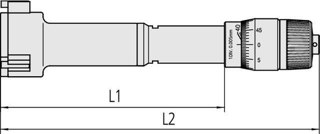 Produktbild Mitutoyo Innenmessschraube für Grundlochmessung, Messbereich: 20-25 mm (mm)