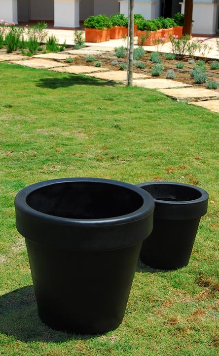 Immagine prodotto Newgarden MAGNOLIA 45 vaso da fiori grande rotondo ø45x43cm nero 33L per esterni