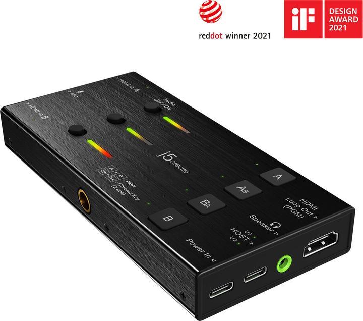 Actual product image j5Create Dual HDMI Video Capture (Mac, Windows, Linux)
