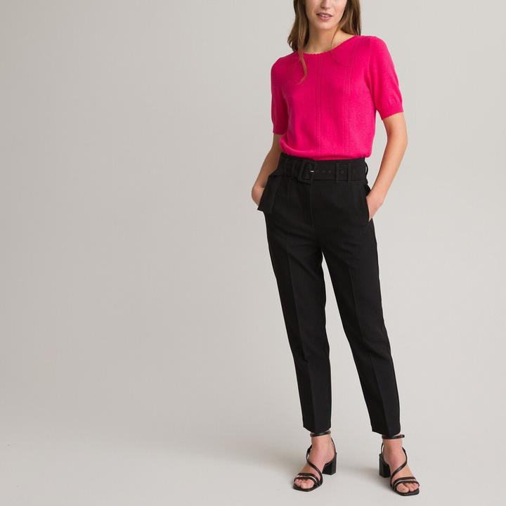 Produktbild La Redoute Collections Röhrenhose mit Gürtel (34)