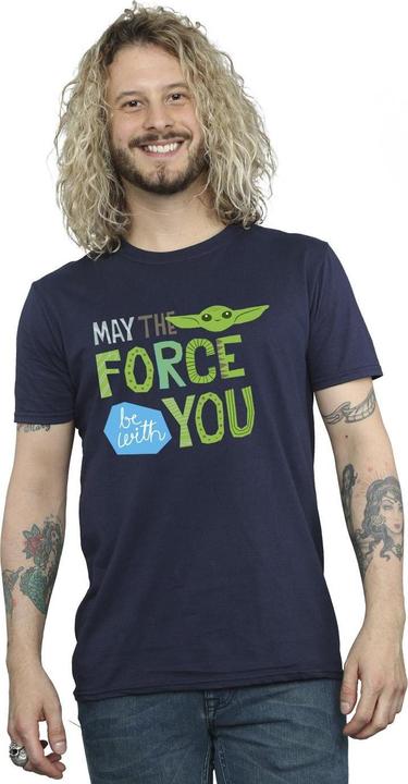 Immagine prodotto Star Wars The Mandalorian May The Force Be With You Maglietta Uomo (4XL)