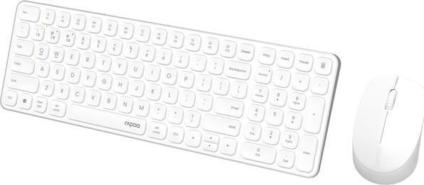 Actual product image Rapoo Kabelloses Multimodus-Deskset 9710M, QWERTZ, weiss (00228038) (DE, Wireless)