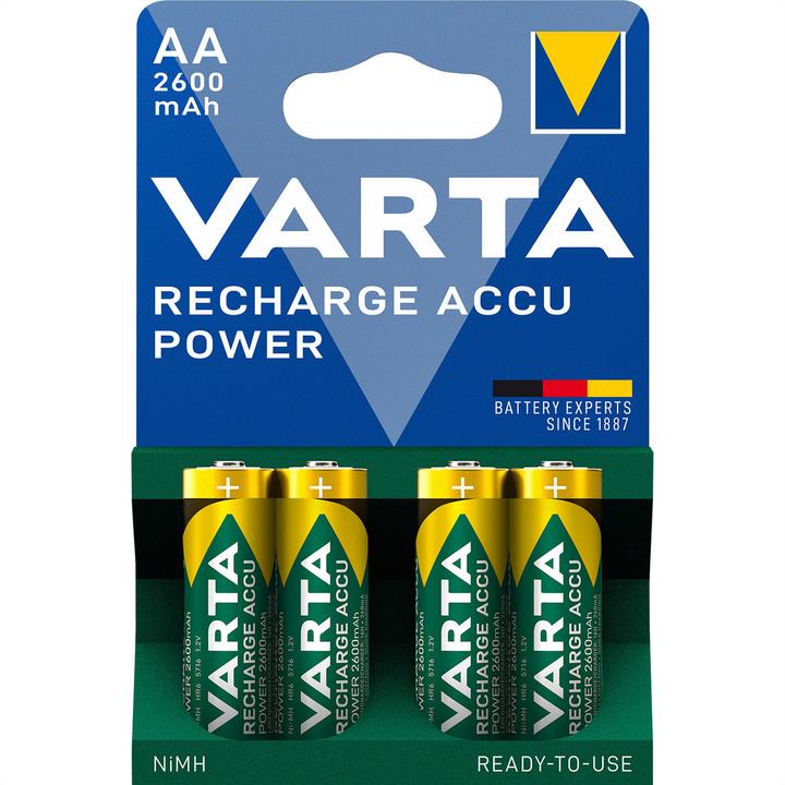 Image du produit Varta Recharger Accu Power (4 pcs, AA, 2600 mAh)