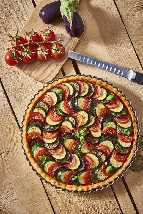 Image du produit de Buyer Geriff. Moule à Tarte En Acier Inoxydable Perforé 28x2.5 cm (28 cm)
