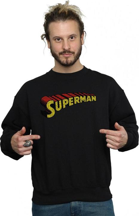 Immagine prodotto Superman Telescopic Crackle Logo Felpa Uomo (S)
