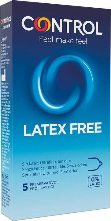 Produktbild Control Latex Free» 5 latexfreie Kondome - absolut geruchslos und hypoallergen (5 Stk.)