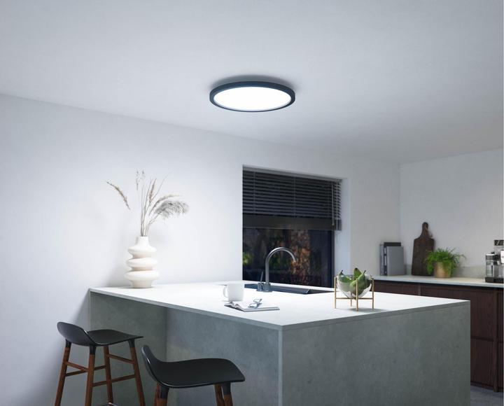 Actual product image Philips Hue White Amb. Aurelle Panel Light Round Black (2300 lm)