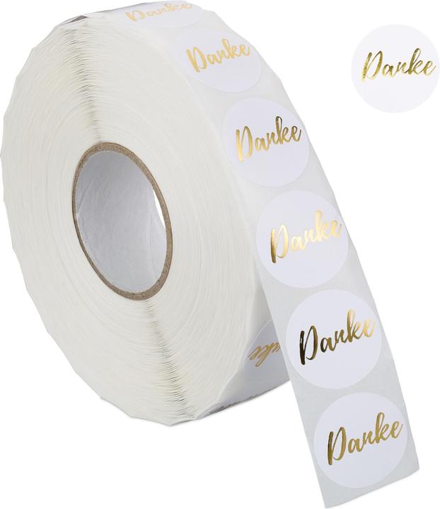 Actual product image Relaxdays 2500x thank you stickers
