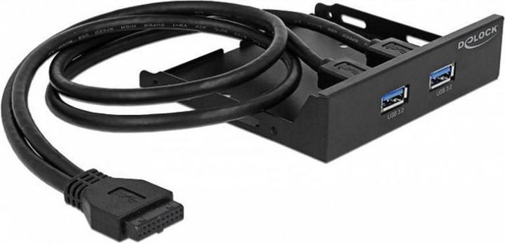 Actual product image Delock 2x USB 3.0 Hub Front Panel