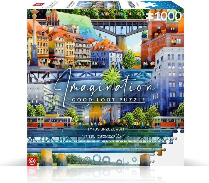 Actual product image Good Loot Puzzle 1000 Titas Brizovskis Bridges of Warsaw (1000 pieces)