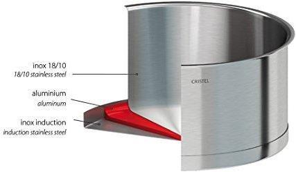 Produktbild Cristel Cristal Strate Amovible Kasserolle Ø12cm (12 cm, Kochtopf, Aluminium, Edelstahl)