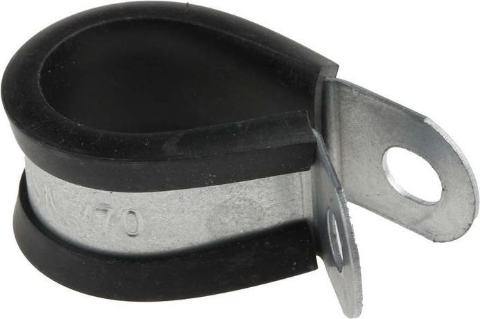 Image du produit Rs Pro Support de câble Pince P à visser, câble Ø 16mm Acier noir 12,7 mm x 1.4mm (205 mm, 5 pcs)