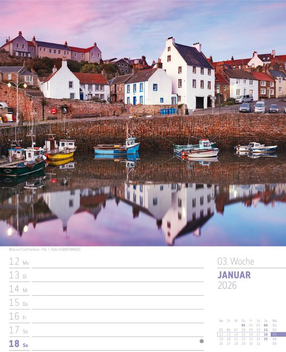 Actual product image Schottland - Zwischen Highlands und Hebriden - Wochenplaner Kalender 2026 (25 x 33 cm, Hardcover, German)